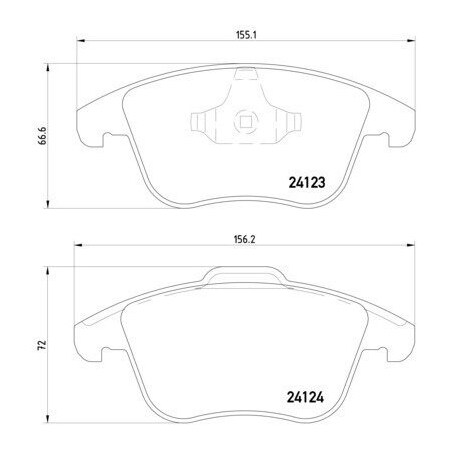 Pagid Brakes Disc Brake Pad, 355019881 355019881